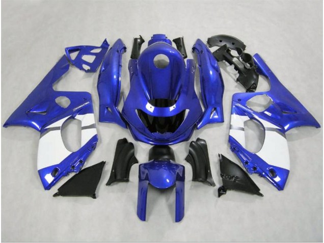 1998-2007 Azul Brillante & Blanco Yamaha YZF600 Carenado Moto