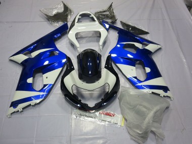 2001-2003 Azul & Blanco Suzuki GSXR 600-750 Carenado Moto