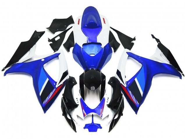 2006-2007 Estilo Azul Claro & Azul Intenso OEM Con Rojo Suzuki GSXR 600-750 Carenado Moto