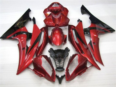 2008-2016 Granate Negro Yamaha R6 Carenado Moto