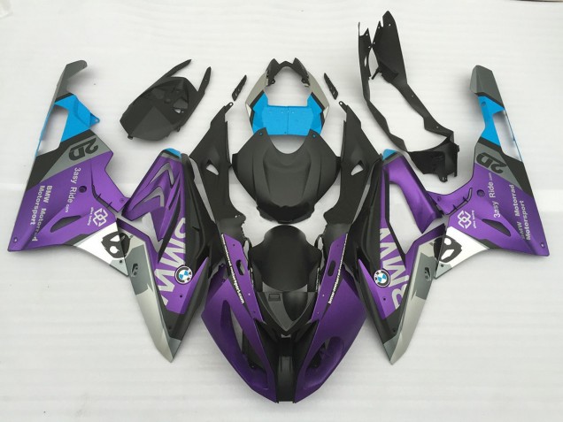 2009-2014 Alienígena Azul & Blanco BMW S1000RR Carenado Moto