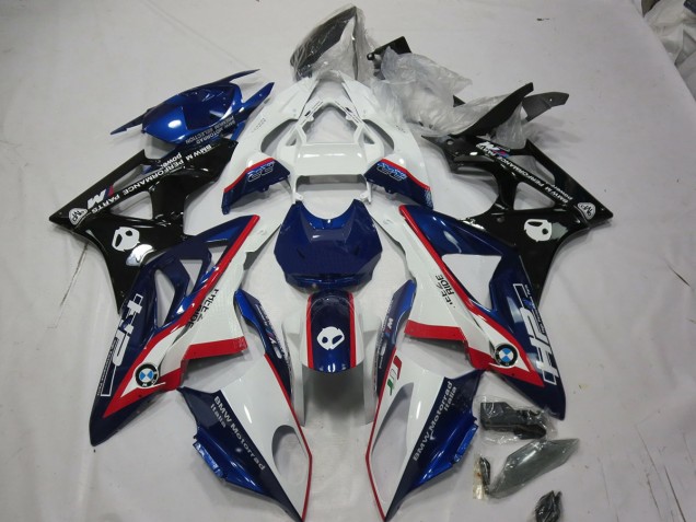 2009-2014 Alienígena Azul & Blanco BMW S1000RR Carenado Moto