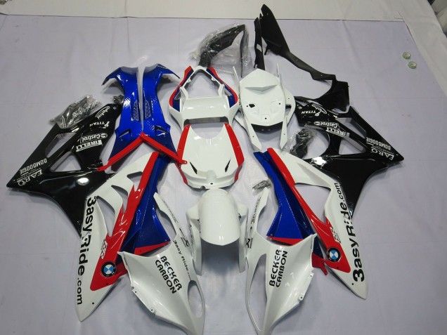 2009-2014 Alienígena Azul & Blanco BMW S1000RR Carenado Moto