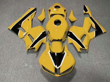 2013-2023 Amarillo Brillante & Negro Honda CBR600RR Carenado Moto