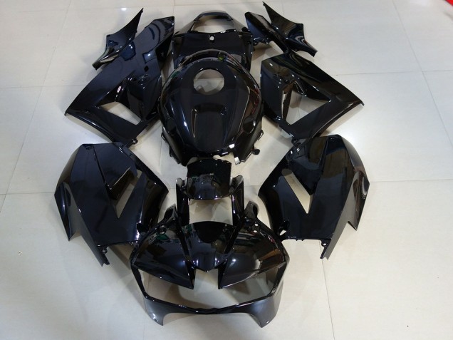 2013-2023 Negro Brillante Honda CBR600RR Carenado Moto